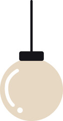 Ball lamp hanging from ceiling. Room light