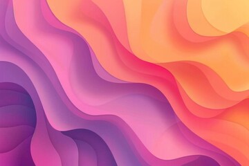 Obraz premium A vibrant and dynamic abstract design featuring wavy shapes on a colorful background, perfect for use in presentations, marketing materials, or as a decorative element