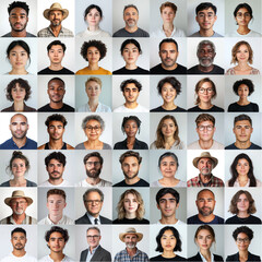 Diverse Face Headshot Portraits