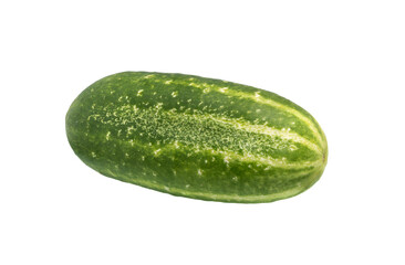 Cucumber vegetable on white background.