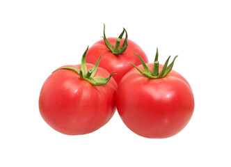 Tomatoes whole isolated