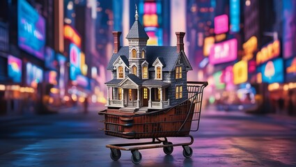 investment and finance concept, trendy background