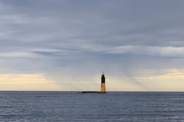 lighthouse at sunset