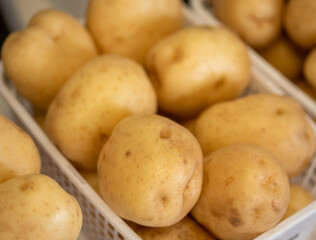 potatoes in a basket