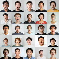 Scared Face Headshot Portraits