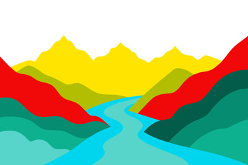 exploring-a-serene-valley-hidden-among-the-mountains-vector-illustration-for-peaceful-vibes

