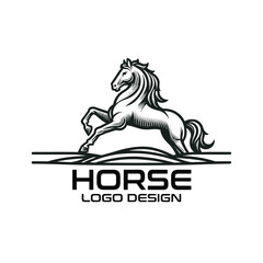 Horse Vector Logo Design