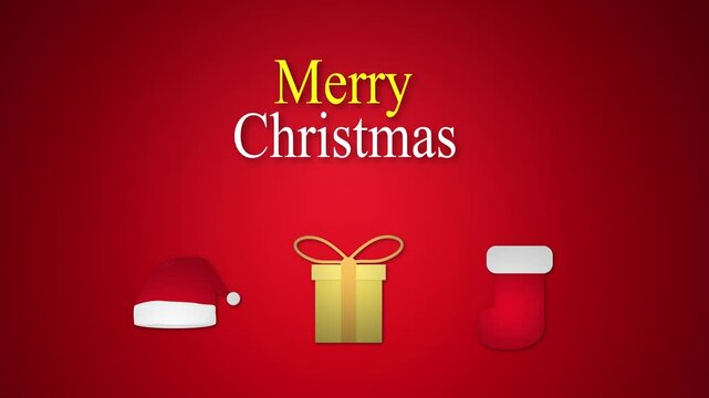 Christmas background animation with text Merry Christmas, Christmas background, Merry Christmas