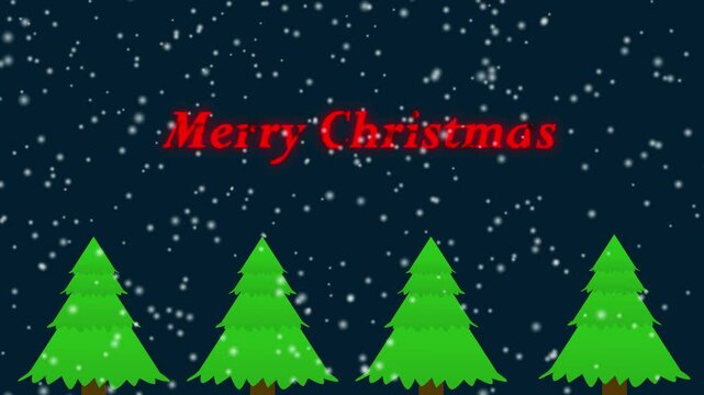 Christmas background animation with text Merry Christmas, Christmas background, Merry Christmas