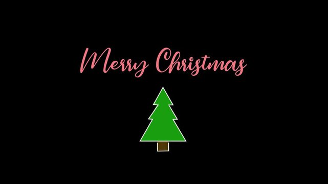 Christmas background animation with text Merry Christmas, Christmas background, Merry Christmas