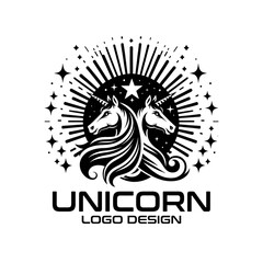 Unicorn Vector Logo Design