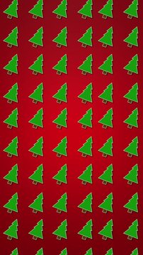 christmas animation with trees, christmas background, merry christmas