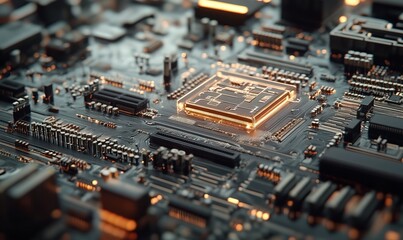 A close up of a piece of electronic equipment created with Generative AI technology
