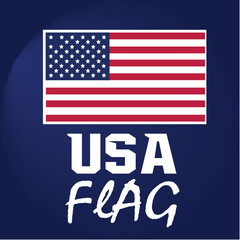 American flag USA design. united states flag. Rendered USA flag. the USA national flag
