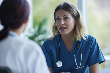 Doctor and Patient Discuss Healthcare Solutions