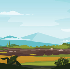 Mountain landscape. High peak scenery. Nature background