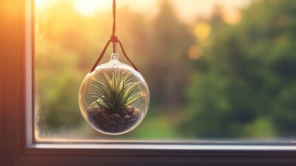 Glass Terrarium with Air Plant