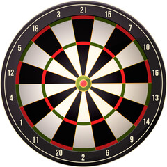 Dartboard realistic template. Game target. Round aim