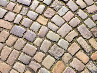 Well maintained rustic pavement. natural stone, granite, quartz, marble. background texture
