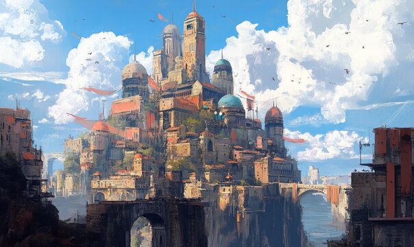 Cityscape kiber utopiya