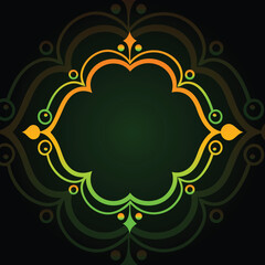 Decorative Vector Frames Golden Color