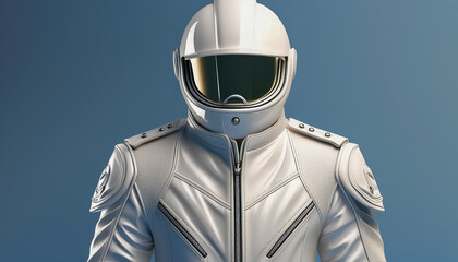 Futuristic Astronaut Suit with Advanced Helmet Design