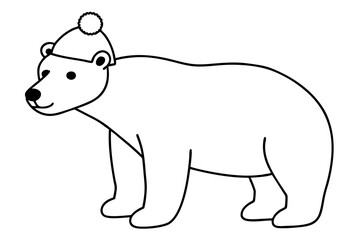 stunning vector illustration of a crowned polar bear celebrating nature's beauty
