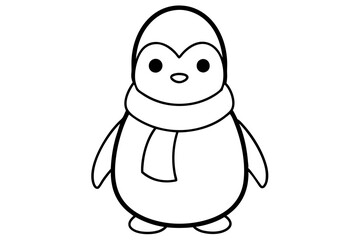 Obraz premium Adorable Penguin Vector Illustration Bringing Joy to Your Design Projects 