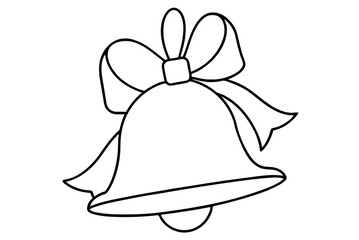 a christmas bell vector illustration vibrant design ideal for seasonal decorations
