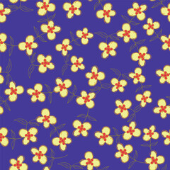 textile design with beautiful flowers pattern image