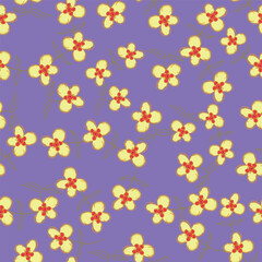textile design with beautiful flowers pattern image