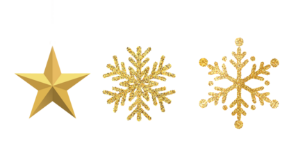 gold star decoration xmas golden