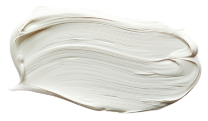 PNG Flat pale white paint brushstroke white background porcelain dishware.