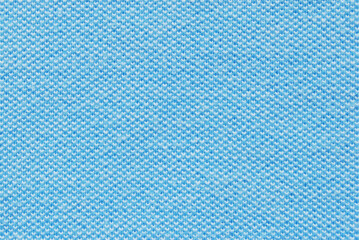 Blue cotton fabric texture as background, blue melange picking woven fabric texture