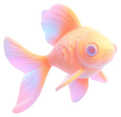 PNG Goldfish pastel colors.