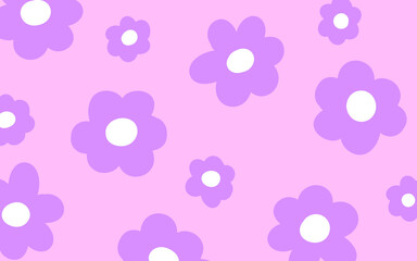 Flores redondas minimalistas rosas para decoración