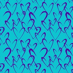 Valentines hearts seamless love pattern for wrapping paper and fabrics