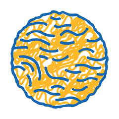 planet sun summer sunlight doodle icon sketch vector. planet sun summer sunlight sign. isolated symbol illustration