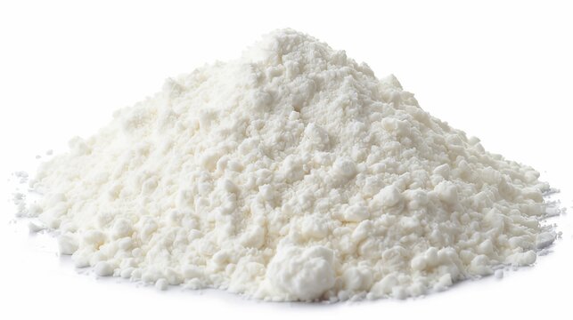 A heap of pristine white wheat flour ideal for baking delicious treats and pastries