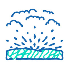 sunlight sunrise sun summer doodle icon sketch vector. sunlight sunrise sun summer sign. isolated symbol illustration