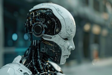 AI Artificial Intelligence concept.