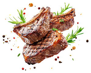 PNG Grill beef Chops steaks meat grilled chops.