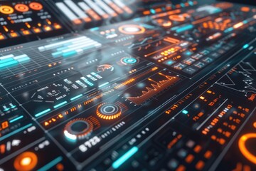 Obraz premium Modern business uses digital tech for virtual interface and marketing.