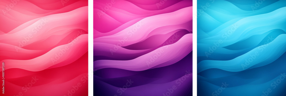 Sticker Abstract wavy background in vibrant colors.