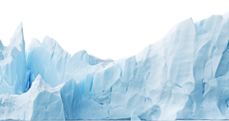 PNG Blue ice cliff nature glacier white background.
