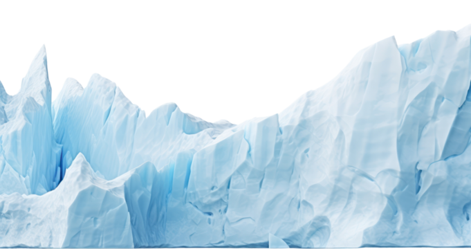 PNG Blue ice cliff nature glacier white background.