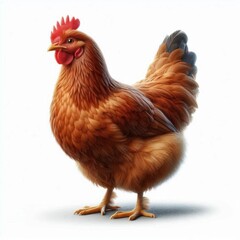 Fototapeta premium chicken isolated on white