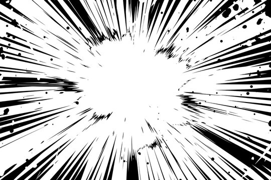 Dynamic comic explosion background