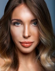 Obraz premium beautiful young woman portrait, AI generated