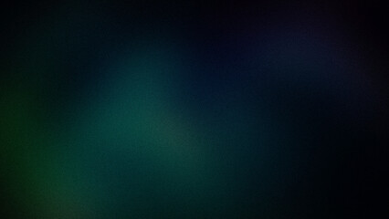 A dark abstract 4K gradient with soft transitions of green, blue, and black hues, enhanced by a grainy texture. Perfect for backgrounds, wallpapers, and digital designs